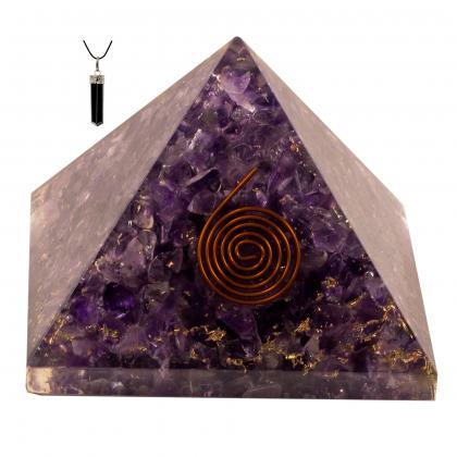 Bliss Creation Orgone Pyramid Healing Stone Energy..